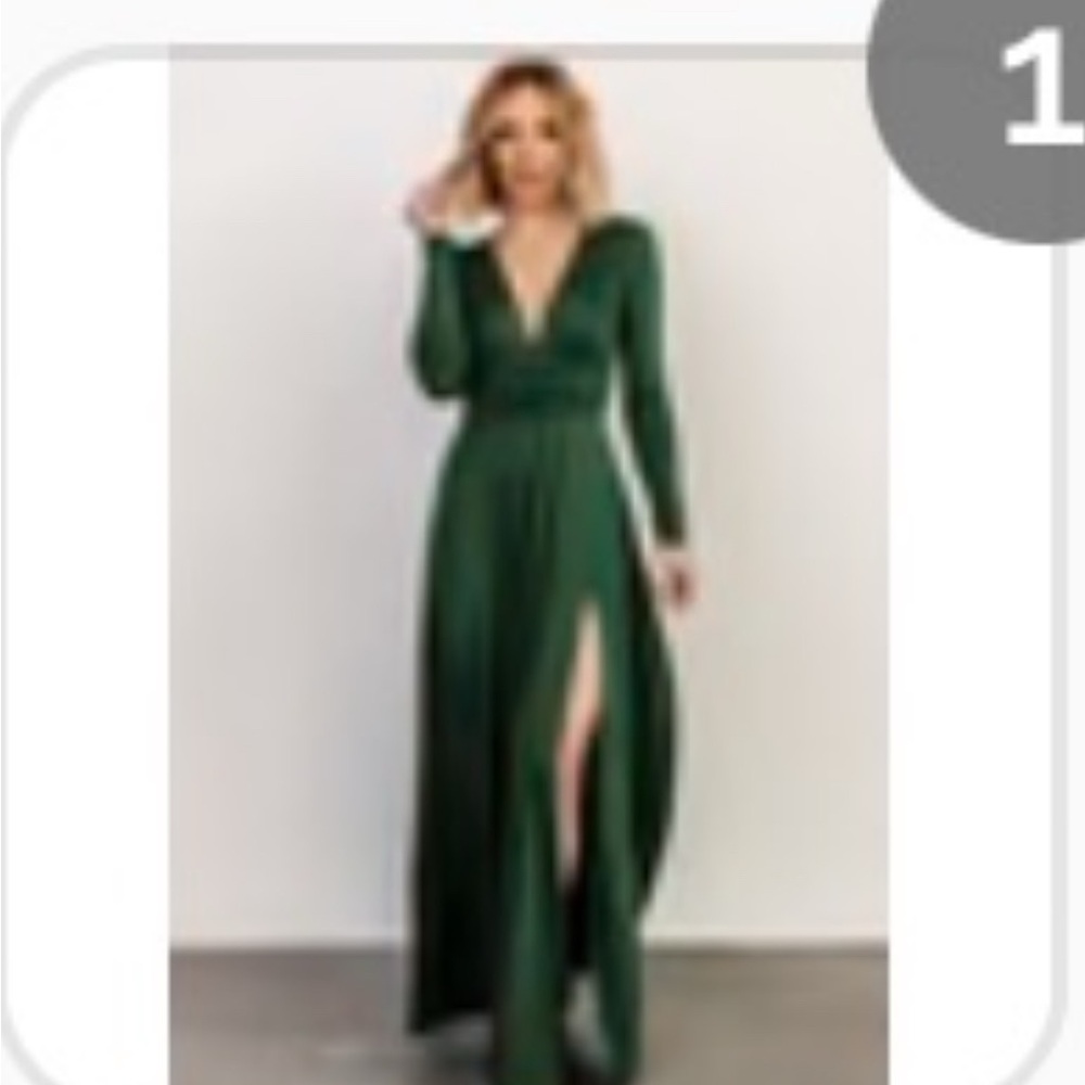 arianna Hunter green  Maxi Dress